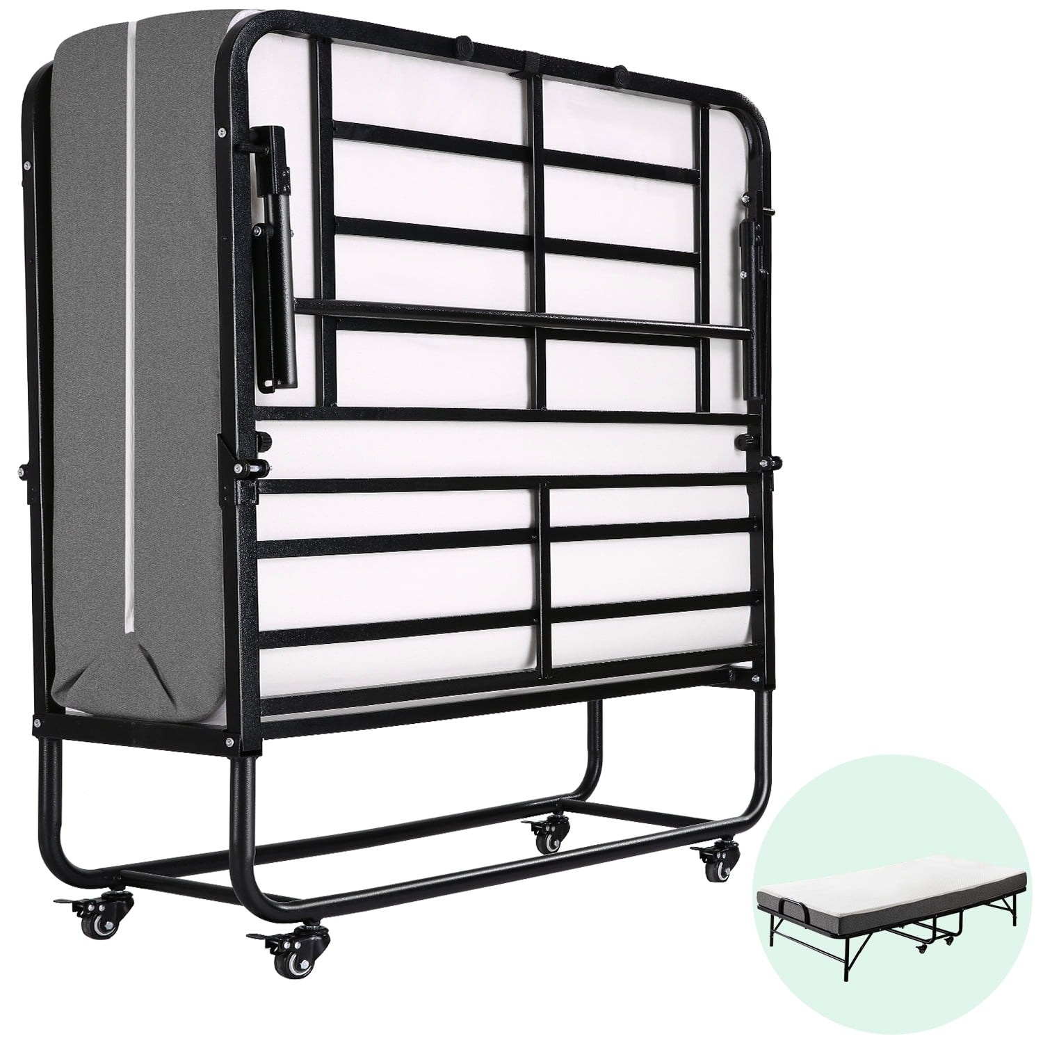 Buy Twin Size Folding bed with Storage Cover Fold able bed Fold up Bed