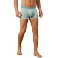thumbnail image 4 of INSPIRE CHIC Men's Solid Color Elastic Waistband Lightweight Breathable Boxer Brief 36 Light Green, 4 of 5