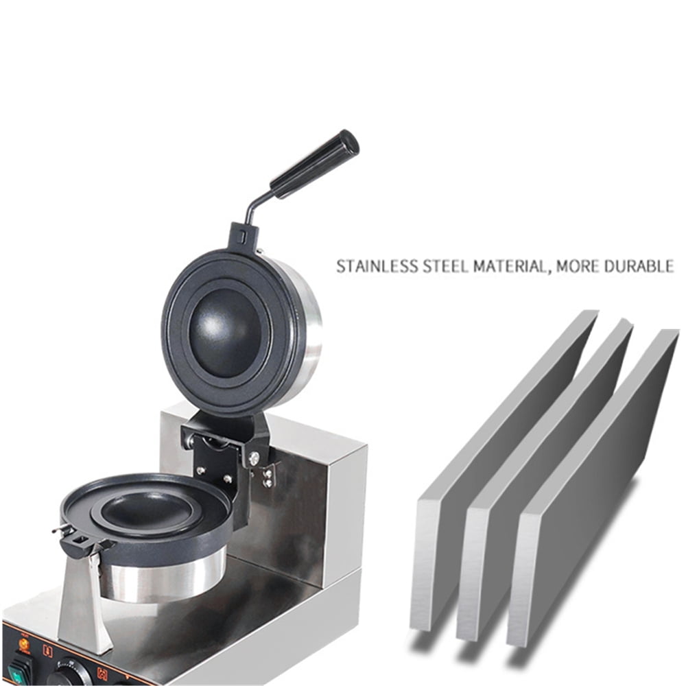 Burger Waffle Maker, Ice Cream Burger Maker, Commercial Nonstick Hamburger Sandwich Press, Time & Temperature Control