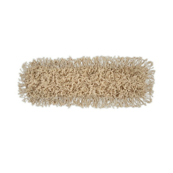 Boardwalk Industrial Dust Mop Head, Hygrade Cotton, 24w x 5d, White