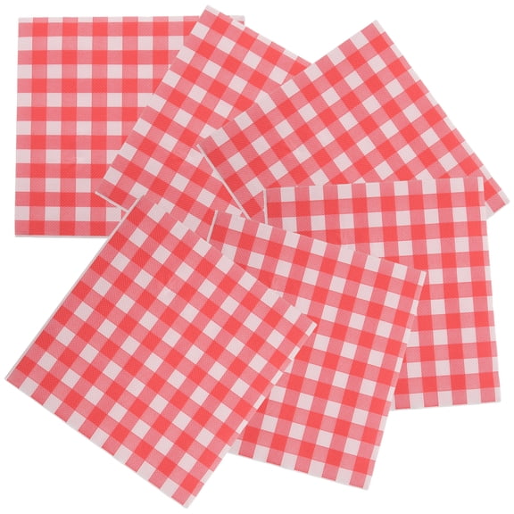 unbranded 100pcs Wax Paper Sheets Checkered Dry Waxed Paper Sheets for BBQ Picnic
