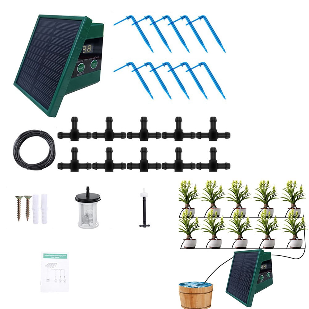 yaaqii Solar Irrigation System for Garden Balcony Automatic Drip Irrigation System DIY