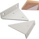 thumbnail image 1 of 2 piezas de soportes de estante, soportes de estante flotante, soporte de estante invisible triangular con tornillos, para sala de estar, dormitorio, decoración de baño (blanco), 1 of 2