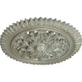thumbnail image 3 of Ekena Millwork 21 5/8"OD x 2 1/2"P York Ceiling Medallion (Fits Canopies up to 3 5/8"), Hand-Painted Flash Gold, 3 of 6