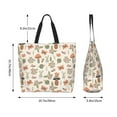 thumbnail image 5 of Yiaed Forest Mushrooms Insects Print Handbag for Women Tote Purse Shoulder Bag Large Fashion Hobo Purse Handbag Shopping Tote, 5 of 5