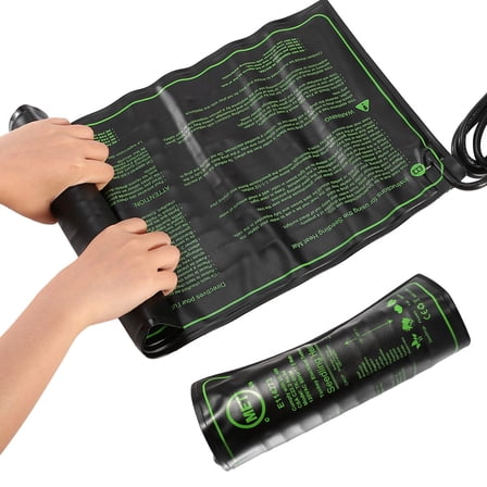 1 Pack Seedling Heat Mat TeqHome IP67 Waterproof Durable Germination Station Heat Mat 17.5W Warm Hydroponic Heating Pad for Indoor Home Gardening 10" X 20"