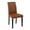 Brown, variant on VECELO Set of 2 Upholstered Fabric Dining Chairs, Modern Parsons Dinner Chair for Living Room, Kitchen, Beige