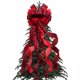 thumbnail image 1 of ¡Gran oferta de decoraciones para fiestas! 1 lazo grande navideño para la punta del árbol de Navidad, lazo rojo y negro a cuadros con diseño de búfalo, lazo decorativo para regalo, ideal para decorar, 1 of 6