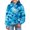 Blue, variant on Trendy Digital Printed Girls Hoodies Sweatshirts Pullover with Pocket for Active Kids