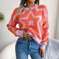 thumbnail image 2 of Aoochasliy Womens Sweaters Clearance Pullover Solid Long Sleeve Round-Neck Blouse T-Shirt Tops, 2 of 7