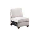 thumbnail image 4 of Devion Furniture 7-Piece Upholstered Modern Chenille Sectional in Beige, 4 of 8