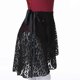 thumbnail image 1 of Women Ballet Skirts Tie Up Sheer Flower Lace Skirts Dance Wrap Skirt Adults Leotards Skirt Practice Dancing Over Scarf maroon red, 1 of 4