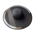 thumbnail image 1 of Women Hat Braided Wide Brim Bohemia Mesh Patchwork Sun Protection Beach Cap for Outdoor, 1 of 10