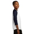 thumbnail image 3 of Sport-Tek Youth PosiCharge Baseball Jersey-L (White/True Navy), 3 of 6