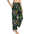 thumbnail image 2 of Uemuo Chamomile Pattern Women's Wide Leg Palazzo Lounge Pants with Pockets Light Weight Loose Comfy Casual Pajama Pants-X-Large, 2 of 9