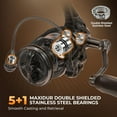 thumbnail image 6 of KastKing Spinning Fishing Rod and Reel Combo,Spin-6'2" M-2000 Reel (2pcs+ Extra Tip), IM6 Graphite-Lethal Blaze, 6 of 13