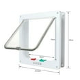 thumbnail image 3 of Dog And Cat Flap Door 4 Way Locking Cat Flap Door Weatherproof Pet Doors Suitable For Window & Wall Access Controlled Pet Door, 3 of 8