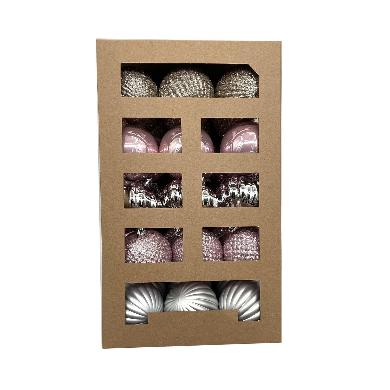 Holiday Time 45 Count Shatterproof Ornaments-Pink/Gold/Silver