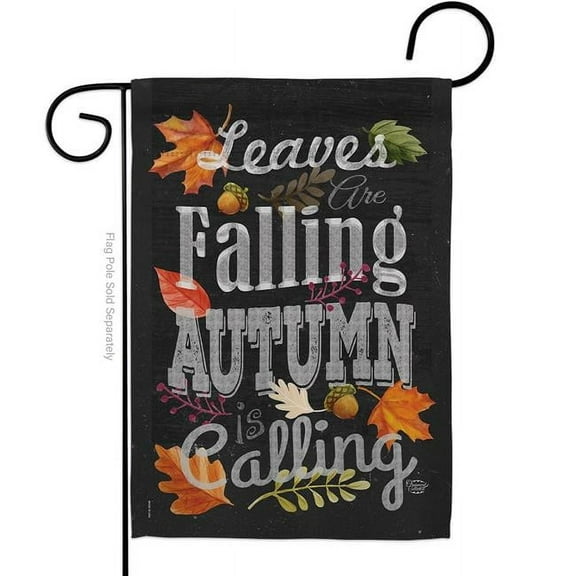 Ornament Collection G191033-BO 13 x 18.5 in. Autumn is Calling Fall Garden Flag with Harvest & Double-Sided Decorative Vertical Flags House Decoration Banner Yard Gift