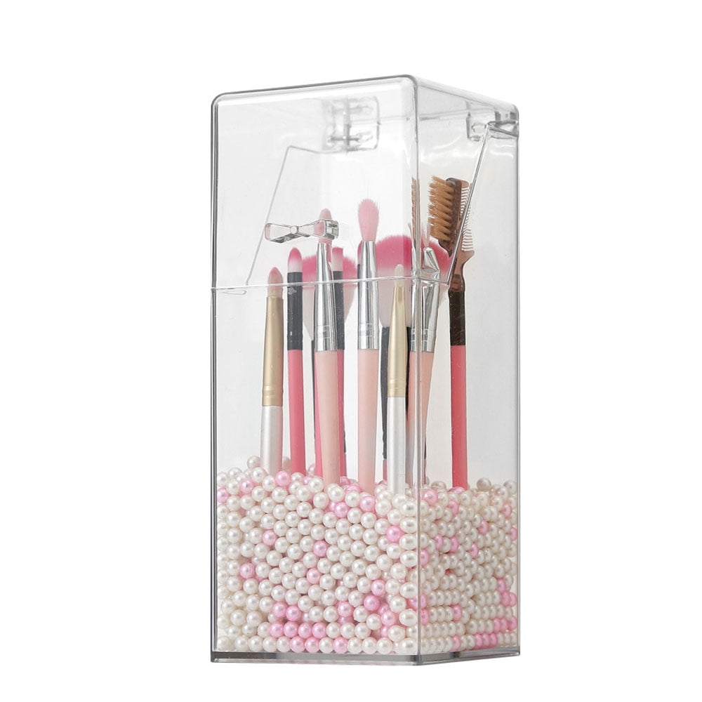 1 Piece Makeup Brush Holder,Dustproof Cosmetic Brush Organiser Storage