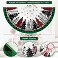 thumbnail image 4 of Christmas Tree Skirt 48 Inch, Green and Black Buffalo Plaid Xmas Tree Skirt, Winter Christmas Tree Mat for Home Party Holiday Indoor Outdoor Decorations, 4 of 6