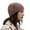 Khaki, variant on DFEK Fashion Double Layer Ruffle Turban Headband with 3D Floral Stretchy Soft Elastic Hat for Women Khaki One Size