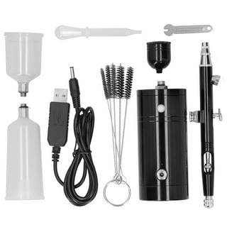 Airbrush Kit with Compressor 30PSI Portable Airbrush Gun Rechargeable  Handheld Cordless Air Brush for Nails Art, Painting, Cake Decor, Cookie,  Mode