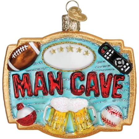 Old World Christmas Blown Glass Ornament for Christmas Tree Man Cave