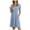 3-Light blue, variant on 2022 Summer Casual Dress for Womens Short Sleeve Wrap V Neck Tunic Dresses Loose Comfy Beach Sundress with Pockets