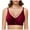 Wine, variant on XINXIAOO Non Wired Bra Women's Padded Full Cup Bra Without Underwire with Padding Seamless Bustier Bralette Breathable Soft Women Bras Wireless Full Coverage Womens Bras No Underwire plus Size