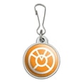 thumbnail image 1 of Green Lantern Blackest Night Orange Lantern Logo Jacket Handbag Purse Luggage Backpack Zipper Pull Charm, 1 of 5