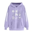 thumbnail image 2 of Uoodti Long Sleeve for Women Football SweatShirts Hoodie Graphic Print Tops with Pocket Casual Fall Gift Winter Fashion Clothes, 2 of 3