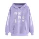 thumbnail image 2 of Heisall Womens Hoodies Rugby Print Pocket Drop Shoulder Long Sleeve Tops Fashion Casual Pullover Hooded Sweatshirts, 2 of 3
