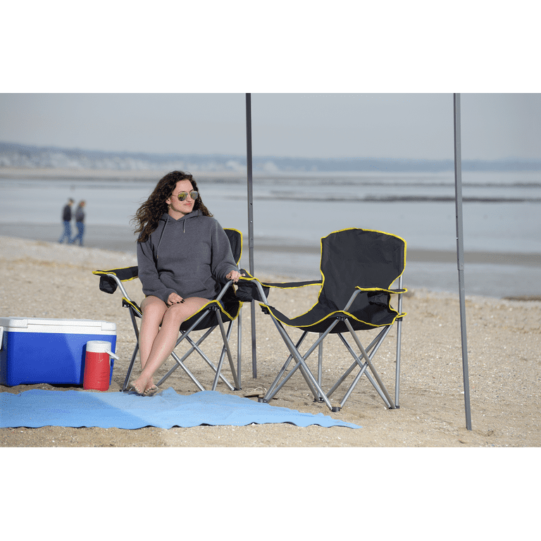 Quik Shade Heavy Duty Folding Chair Black