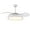 White, variant on Oaks Aura 42 Inch Retractable Ceiling Fan Remote Control 3-Speed 3-Color for Bedroom, Dining Room