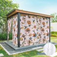 thumbnail image 6 of Outdoor Curtains for Patio Waterproof, Pink Spring Floral Outdoor Privacy Panels Grommet, Summer Botanical Vintage Birds Blackout Outside Curtains for Porch/Cabana/Pergola/Gazebo 54"x108", 2 Panels, 6 of 8