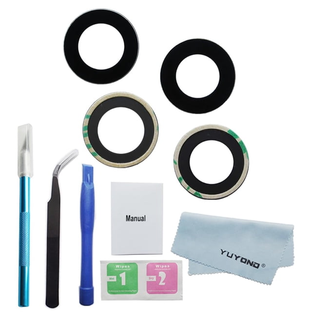 Kit de 2 Piezas Lentes de Vidrio para Cámara Trasera YUYOND iPhone 15/15 Plus