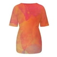 thumbnail image 5 of Hvyesh Plus Size Tshirt for Women Casual Short Sleeves T Shirt Loose Fit Crew Neck Tie Dye Blouses Tee Rebajas de verano, 5 of 7