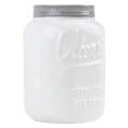 thumbnail image 2 of Home Basics Ceramic Retro Mason Jar Utensil Organizer Holder, White, 4.5x7 Inches, 2 of 4
