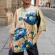 thumbnail image 2 of Blusa informal de manga corta con estampado de flores y mangas cortas para mujer Fridja gope3073, 2 of 6