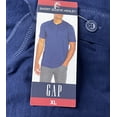 thumbnail image 6 of GAP Men's Soft Cotton Raglan Short Sleeve Henley Shirt (Medieval Blue, XL), 6 of 8