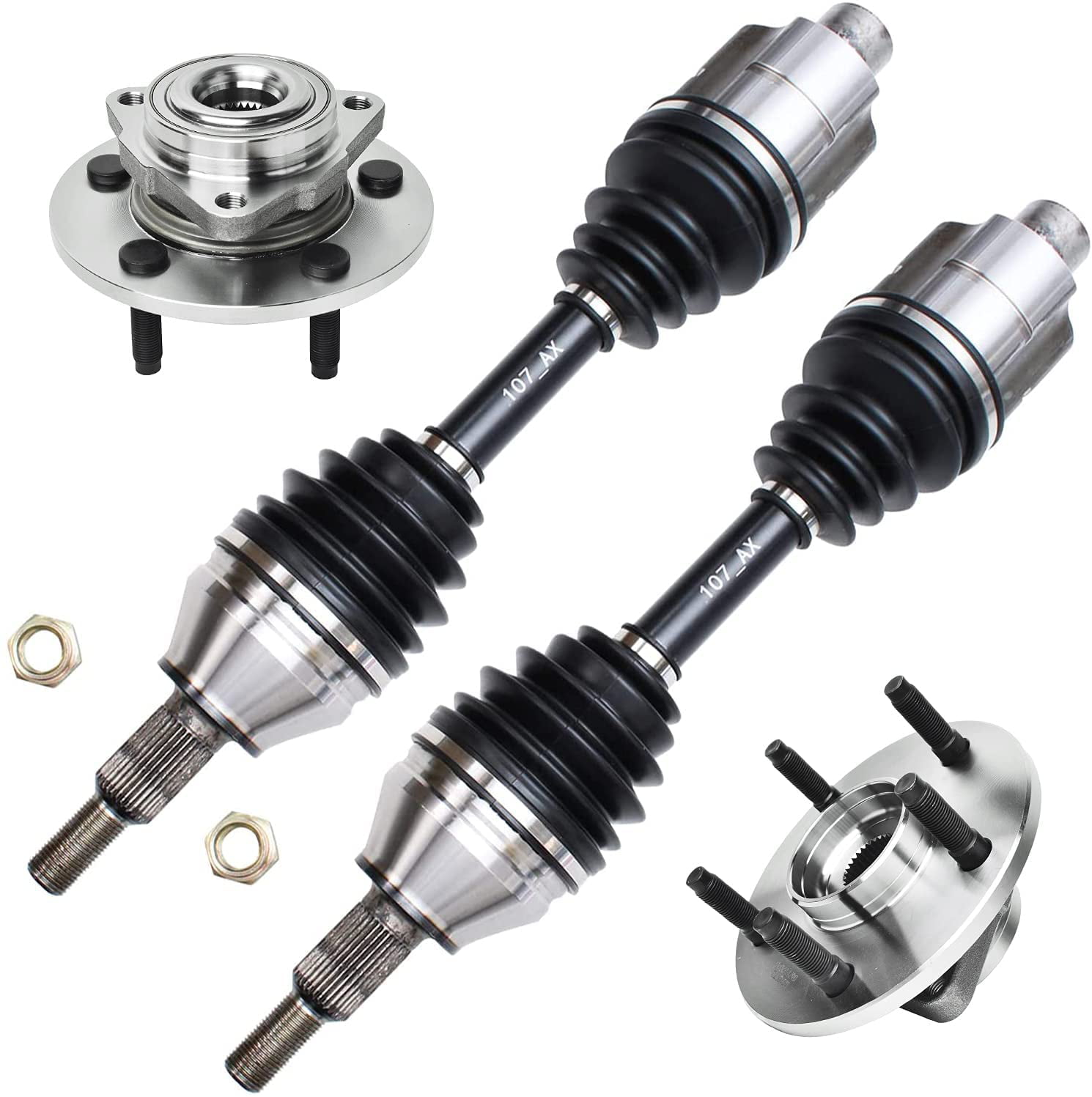 Detroit Axle Front Driver or Passenger Side CV Axle Shaft for 2002-2005 Dodge Ram 1500-4WD ONLY