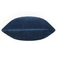 thumbnail image 2 of Parkdale 18"x18" Pack of 2 Super Soft Plush Fleece Square Pillows Fluffy Decorative Pillows Zipper Closure - Navy, 2 of 4