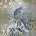 thumbnail image 2 of Roberts, Ellie 20x20 White Modern Wood Framed Museum Art Print Titled - Damask in Silver and Gold I, 2 of 4