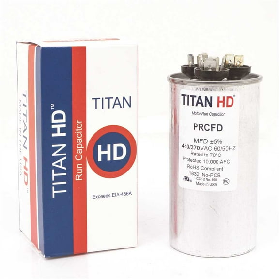 TITAN HD PRCFD353A 35 3 MFD 440/370-Volt Round Run Capacitor