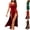Black, variant on JSGEK Women High Slit Spaghetti Strap Maxi Dress Deep V Neck Form Fitting Silhouette Lingerie for Special Occasions Red S
