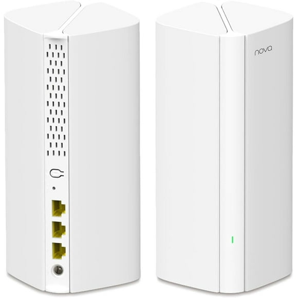 Sistema de Malla WiFi 6 Tenda Nova EX12 AX3000 Gigabit Blanco para Hogar Inteligente 2-Pack multicolor