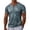 Gray, variant on Mens Acid Wash Short Sleeve Muscle Henley T-Shirts Stretchy Workout Athletic Tee Casual 1/2 Button Up Retro Streetwear Tops for Summer Vacation