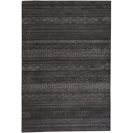 Capel Rugs Polyester Rug - Capel Rugs Channel Rectangle Woven Area Rug - Onyx - 7' 10