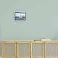 thumbnail image 2 of Stupell Industries Quaint Sailboat Floating Ocean Fluffy White Clouds Framed Wall Art, 14 x 11, Design by Nan, 2 of 5